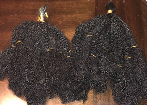 Kinky Afro bulk Hair synthetic